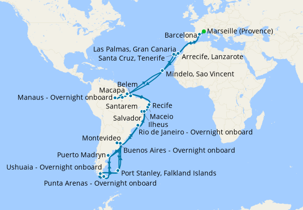 Costa Luminosa ile Dünya Gemi Turu cruise gemi turları